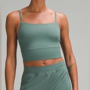 Lululemon Wunder Train Strappy Tank Top Dark Forest Green Size 8